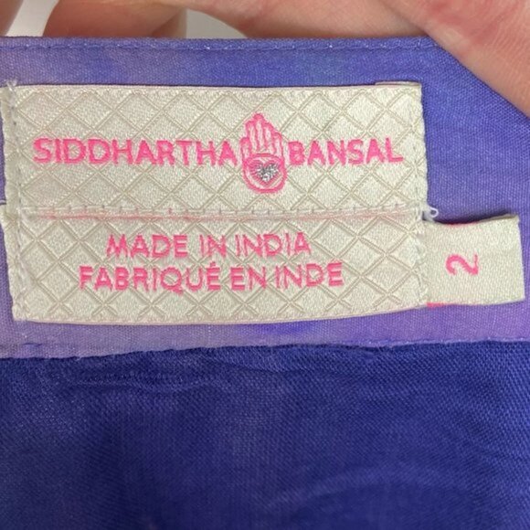 Anthropologie Siddhartha Bansal Marble Dye Skirt Size 2 Pleated Bohemian Boho - Picture 4 of 10